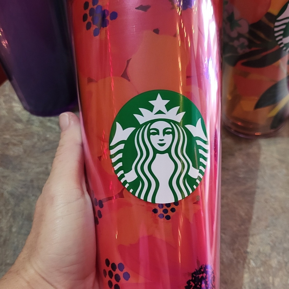 Starbucks summer 2022 floral 24oz tumbler
